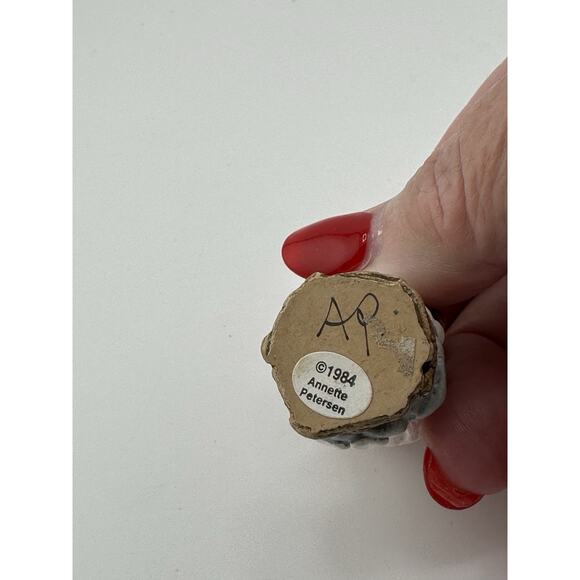 Wee Forest Folk 6 Piece Thanksgiving Figurine Set 1984-1994 Anette Petersen Sign - Picture 11 of 16